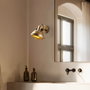 Opviq Lámpara de Pared de Metal Dorado